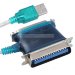 Адаптер Ewell USB2.0 - LPT 25/36 pin 1.0 м (EW127)