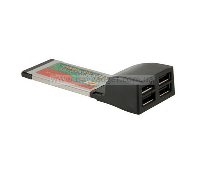 Адаптер ExpressCard to 4xUSB2.0, OEM
