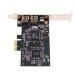 Контролер Ewell PCI-E to IEEE1394 (2x6pin ext., 1x4pin ext.) VIA (EW140)