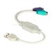 Перехідник Ewell USB2.0 to PS/2, кабель 0,3 м