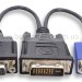 Splitter Ewell DVI на DVI/VGA монітори, Full HD
