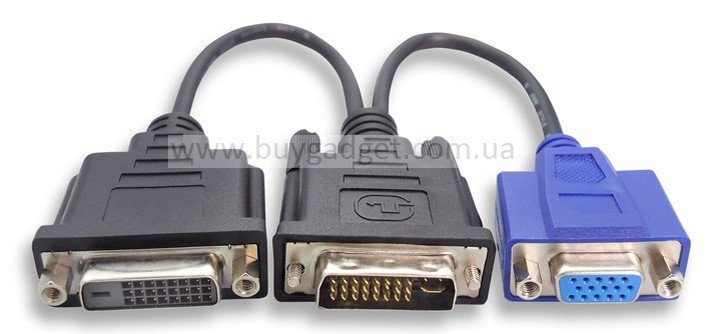 Splitter Ewell DVI на DVI/VGA монітори, Full HD