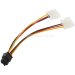 Кабель живлення для відеокарт Ewell 6 pin to Molex, 15 см (EW364)