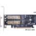 Адаптер Ewell PCI-E 3.0 16х to M. 2 SSD, SATA (EW339)