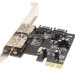 Контролер Ewell PCI-E to 2xESATA III, 2xSATA III, чіпсет ASM1061 (EW035)