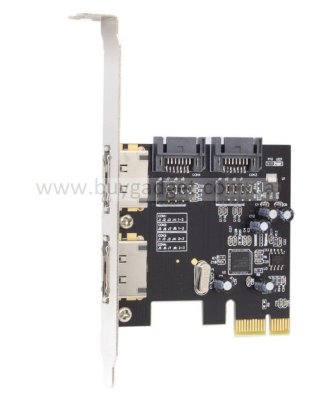 Контролер Ewell PCI-E to 2xESATA III, 2xSATA III, чіпсет ASM1061 (EW035)