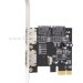 Контролер Ewell PCI-E to 2xESATA III, 2xSATA III, чіпсет ASM1061 (EW035)