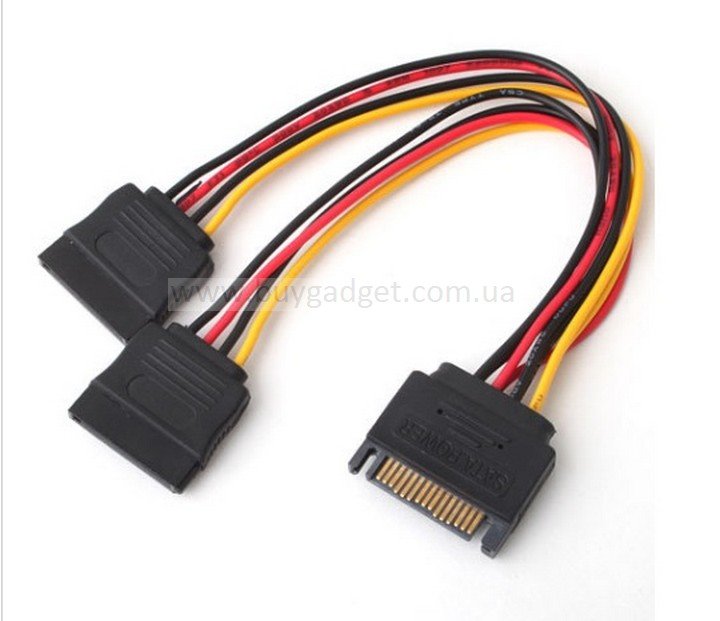 Кабель живлення Ewell SATA на 2SATA M/F (EW705)
