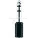 Адаптер 3pin Audio 6.3 мм (M) to 2.5 мм (F)
