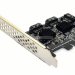 Адаптер PCI-E to 4x SATA III int., ASM106X+109X