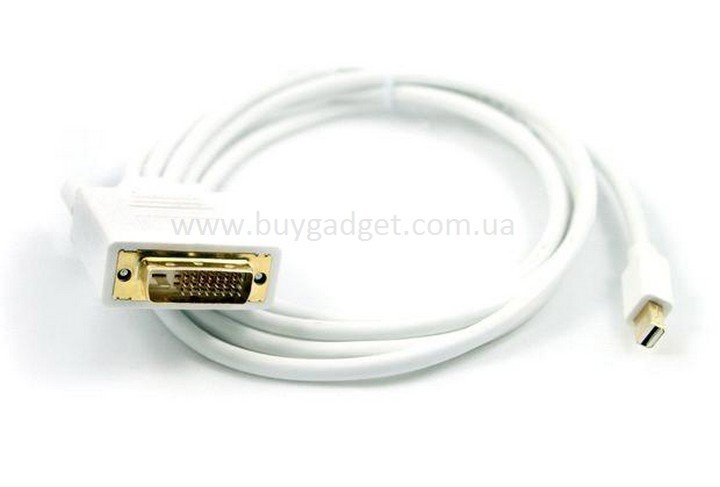Кабель Ewell Mini DisplayPort to DVI, 1.8 метри, білий (EW795)