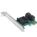 Контролер Ewell PCI-E до 4x SATA III int., ASM106X+109X (EW348)