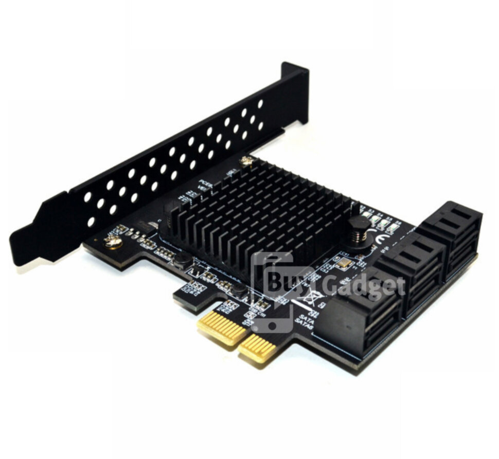 Контролер Ewell PCI-E to SATA III int., Marvell 88SE9215 (EW351)