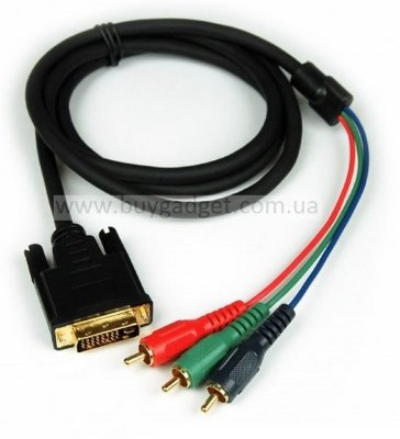Кабель DVI M to 3xRCA M, 1.5м