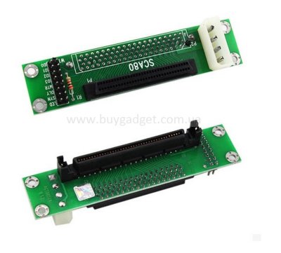 Адаптер SCSI 80pin F to SCSI 68pin F