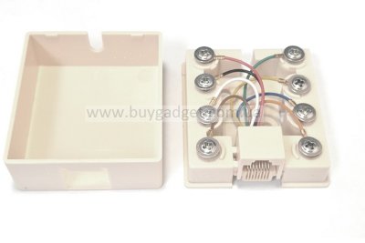 Розетка UTP 8P8C RJ45, зовнішня на 1-порт cat5e