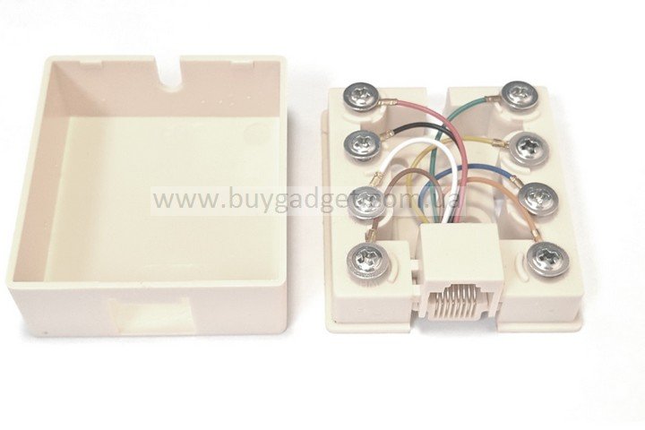 Розетка UTP 8P8C RJ45, зовнішня на 1-порт cat5e