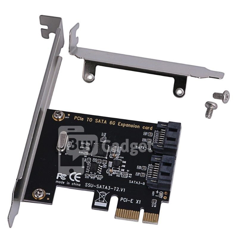 Контролер Ewell PCI-E to 2x SATA III int., ASM1061 (EW038)