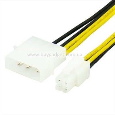 Кабель живлення для процесору Molex на 4 pin