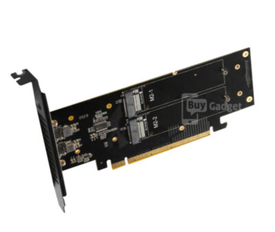 Адаптер Ewell PCI-E 3.0 16х to M. 2 SSD, RAID (EW363)