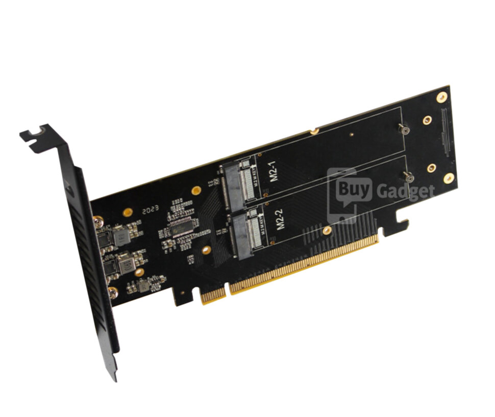 Адаптер Ewell PCI-E 3.0 16х to M. 2 SSD, RAID (EW363)
