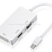 Адаптер Ewell Mini DisplayPort - HDMI+VGA+DVI (24+5)