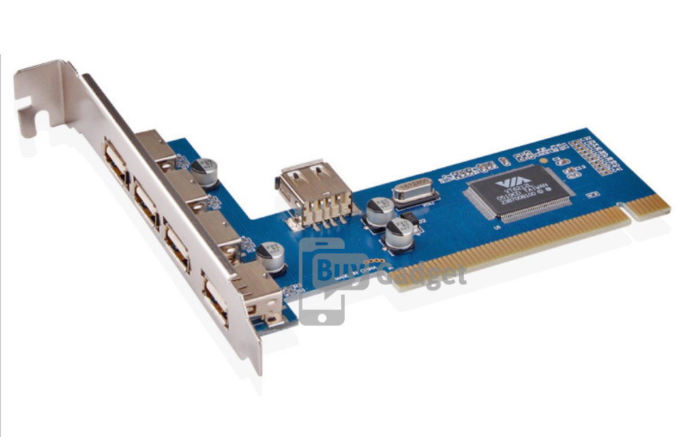 Контролер DTECH PCI - USB2.0 (4ext. 1int.) VIA (PC0016C)