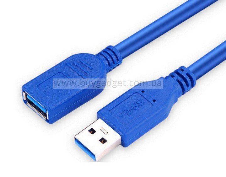 Подовжувач Ewell USB 3.0 AM - AF, 26 AWG, синій