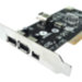 Контролер Ewell PCI to IEEE1394 (2x6pin ext., 1x4pin ext., 1x6pin int) (EW233)