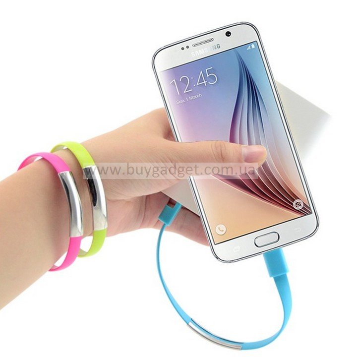Кабель-браслет Ewell USB 2.0 - micro USB, 2.1А, довжина  22 см      