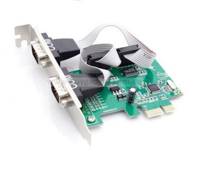 Контролер Ewell PCI-E to 2xCOM (RS232), WCH CH382L (EW078)