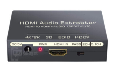 Конвертер HDMI на HDMI 4K 60Hz, плюс аудіо RCA/ SPDF (EW402)