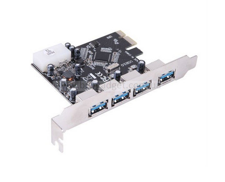 Контролер Ewell PCI-E to USB3.0 (4ext. Molex) VIA(EW039)