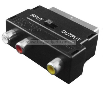 Адаптер SCART M to 3xRCA F