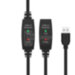 Подовжувач USB2.0 активний, Ewell, з додатковим живленням