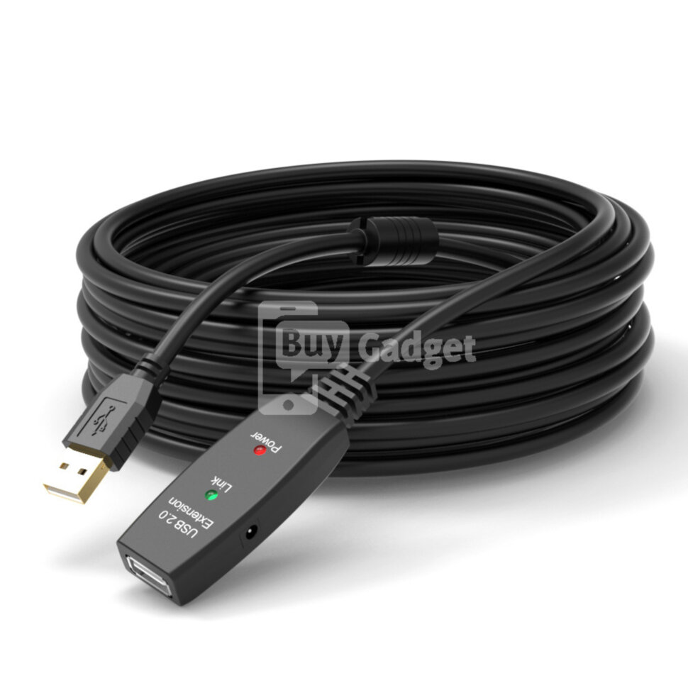 Подовжувач USB2.0 активний, Ewell, з додатковим живленням