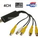 Комплект для відео захоплення, 4 Channel DVR CCTV