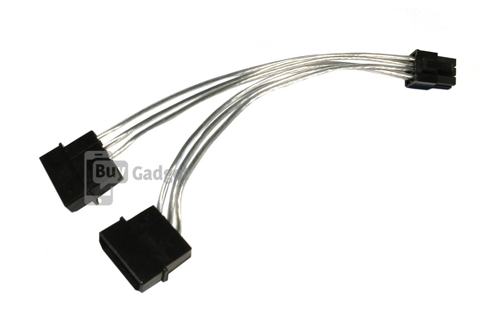 Кабель живлення для відеокарт Ewell 6 pin to Molex, екранований, 15 см (EW197)
