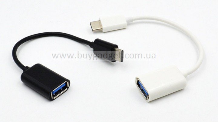 Адаптер USB3.1 Type-C to USB 2.0 (OTG Adapter) 0.2 метра, OEM