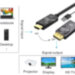 Кабель Ewell HDMI to DisplayPort, 4K 60Hz, 1.8 метри (EW839)