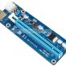 Райзер Ewell Riser Card PCI-E 1X to 16X v.006, USB3.0 кабель (EW028)