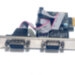 Контролер DTECH PCI-E to 2xCOM (RS232), WCH CH382L (PC0085)