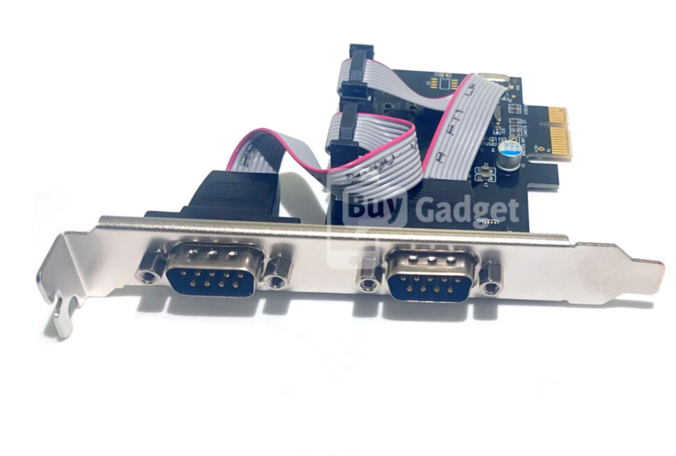 Контролер DTECH PCI-E to 2xCOM (RS232), WCH CH382L (PC0085)