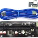 Райзер Ewell Riser Card PCI-E 1X to 16X v.007, USB3.0 кабель (EW029)