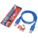 Райзер Ewell Riser Card PCI-E 1X to 16X v.007, USB3.0 кабель (EW029)