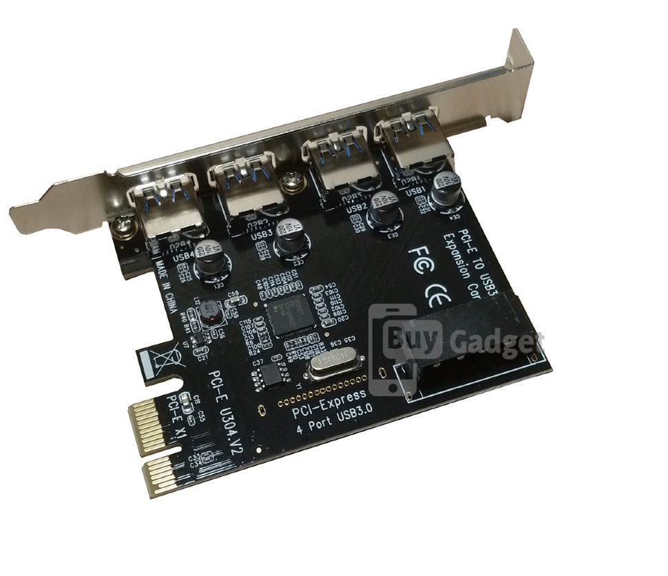 Контролер Ewell PCI-E to USB3.0 (4ext. Molex) NEC (EW221)