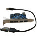 Адаптер PCI-E to USB3.0 (4ext. Sata Power) NEC, RTL