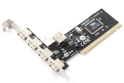 Контролер PCI to USB2.0 (4ext. 1int.) VIA, RTL