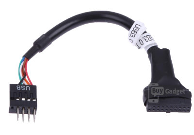 Адаптер Ewell 9pin USB2.0 - 19pin USB3.0, M/F (EW225)
