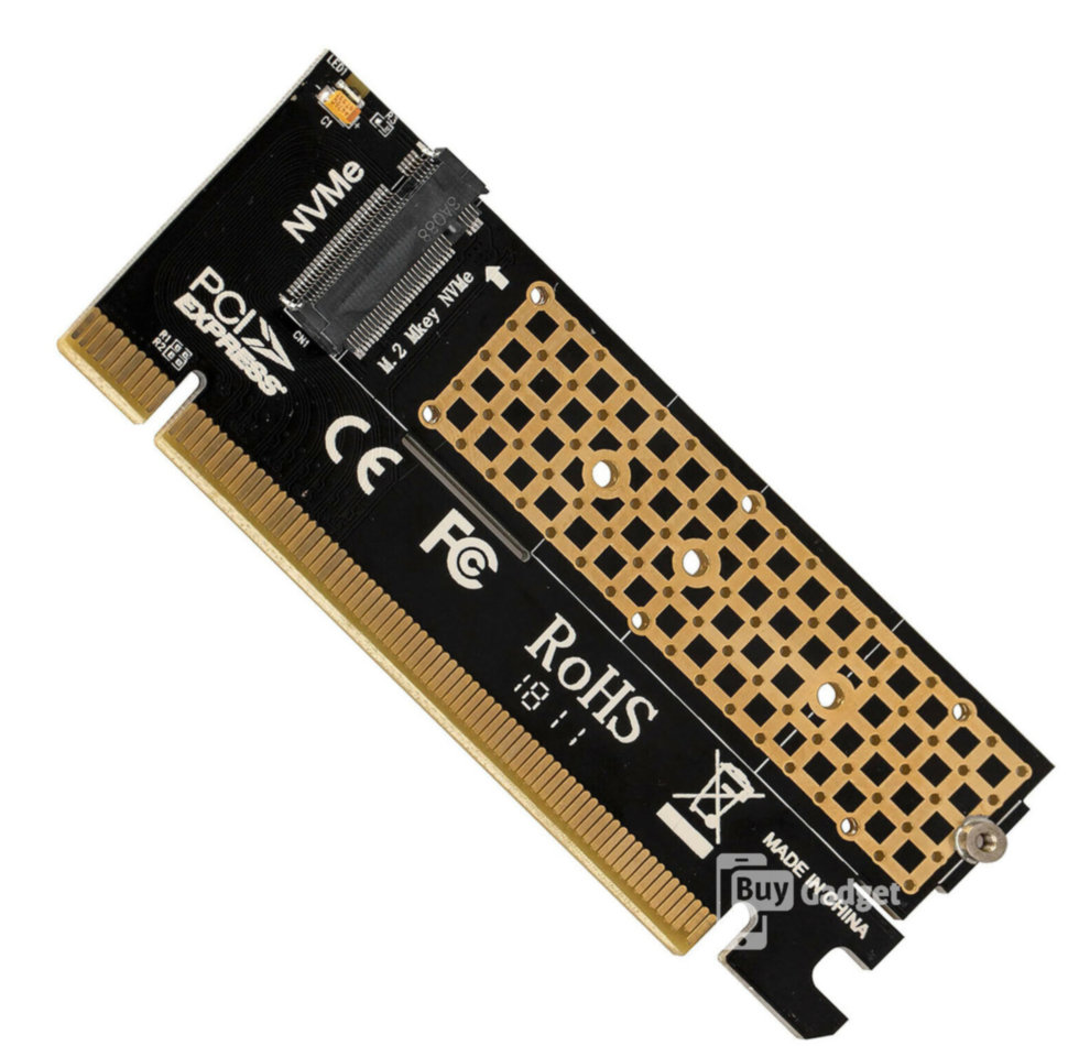 Адаптер Ewell PCI-E 4.0 16х to M. 2 SSD (EW238)